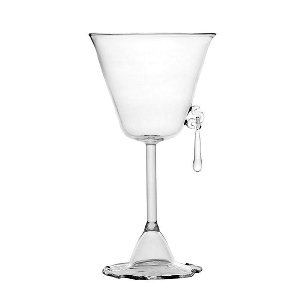 Sospesa Hand-blown Wine Glass with Charm
