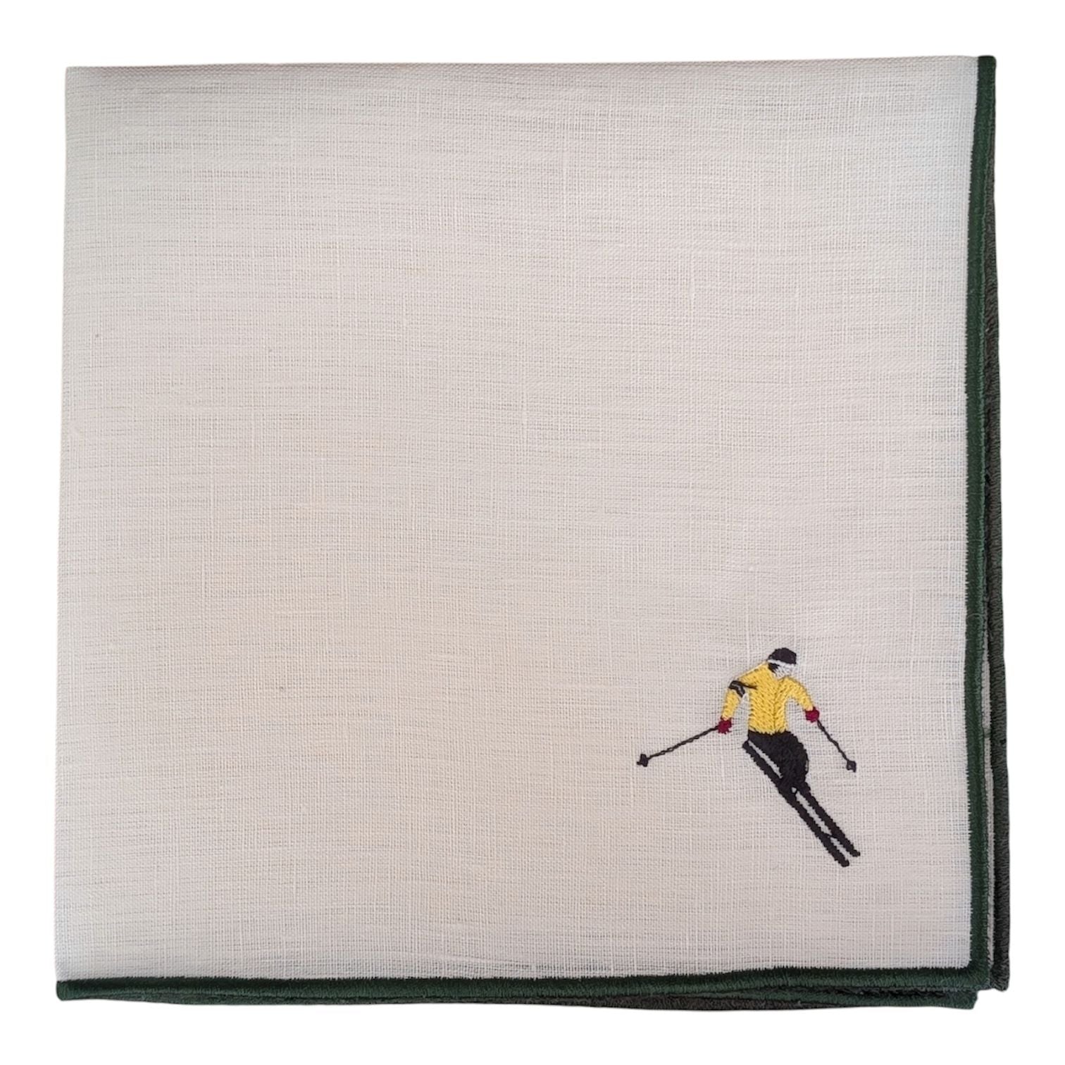 SKI - Skiiing Embroidery Table Napkin (set of 6)
