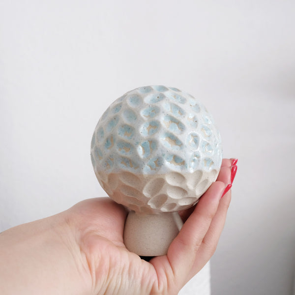 Lara - Carved Mini Vase - Brainy Blue