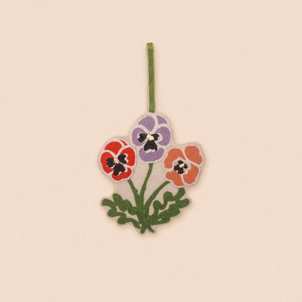 Winter Pansy Christmas Decoration