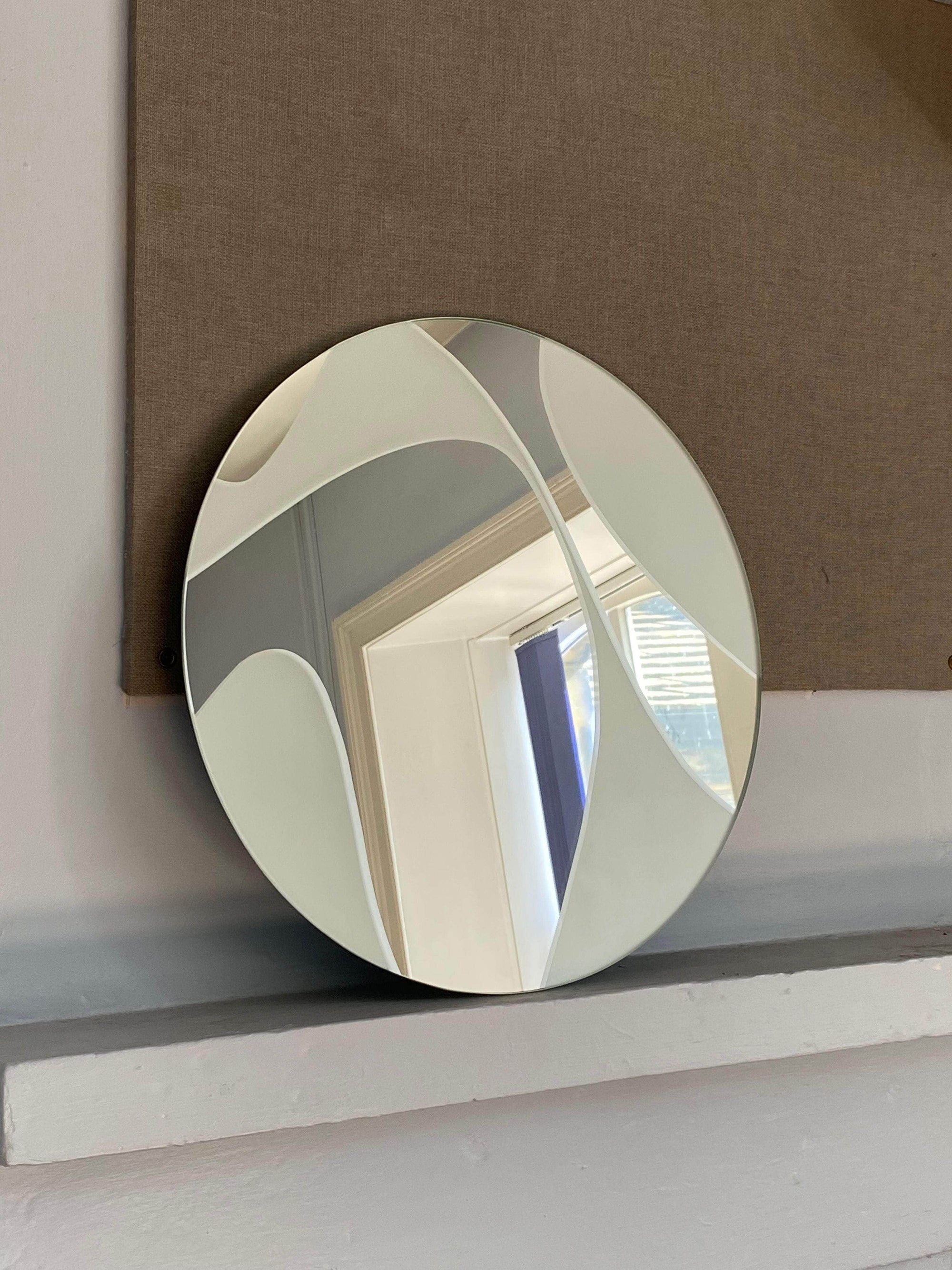 Curves' Frosted Mirror