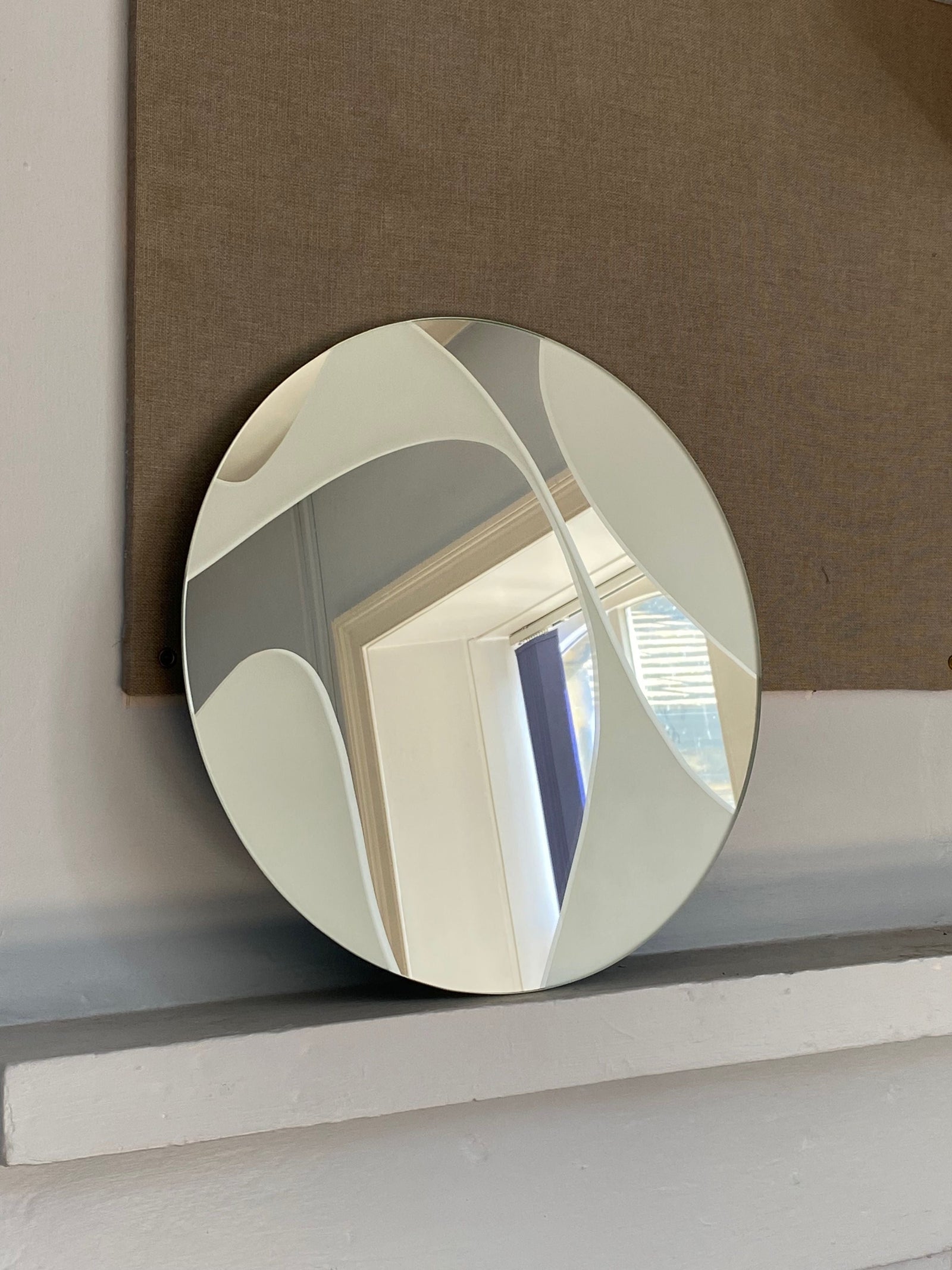 Curves' Frosted Mirror