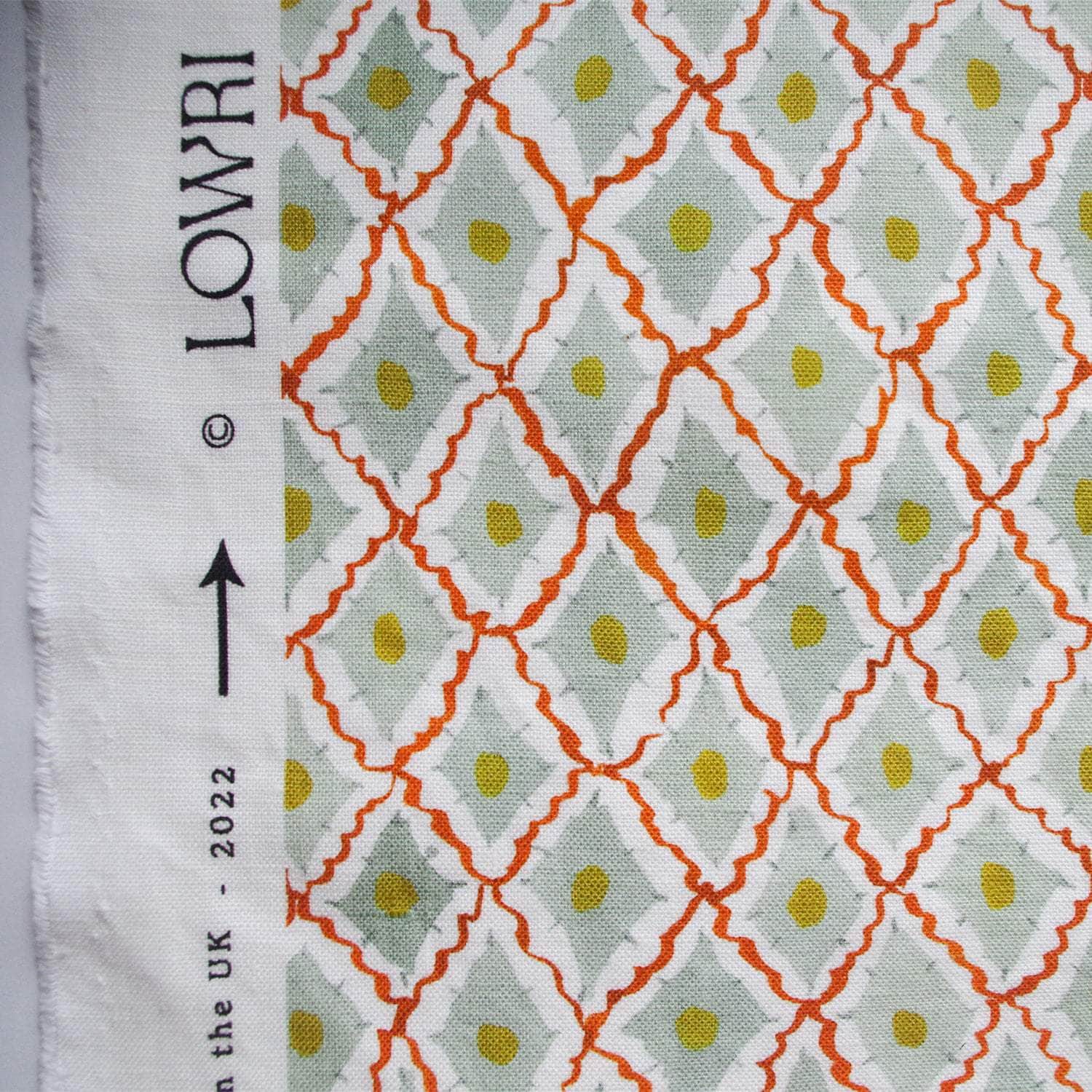 Printed Diamonds Fabric - Red