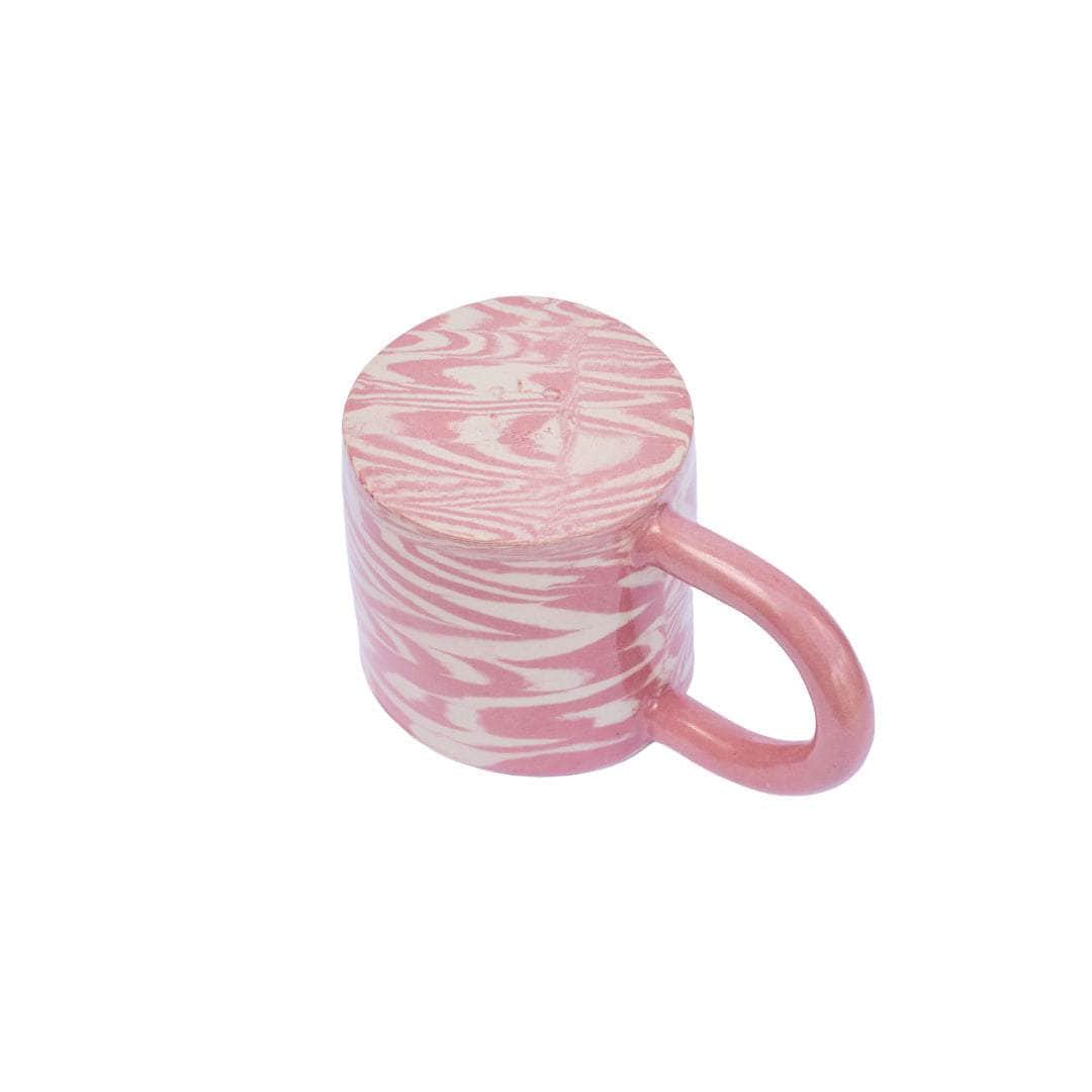 Pink Herringbone Mug