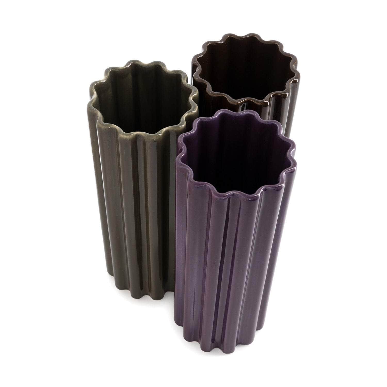 Ceramic Vase Churro Purple