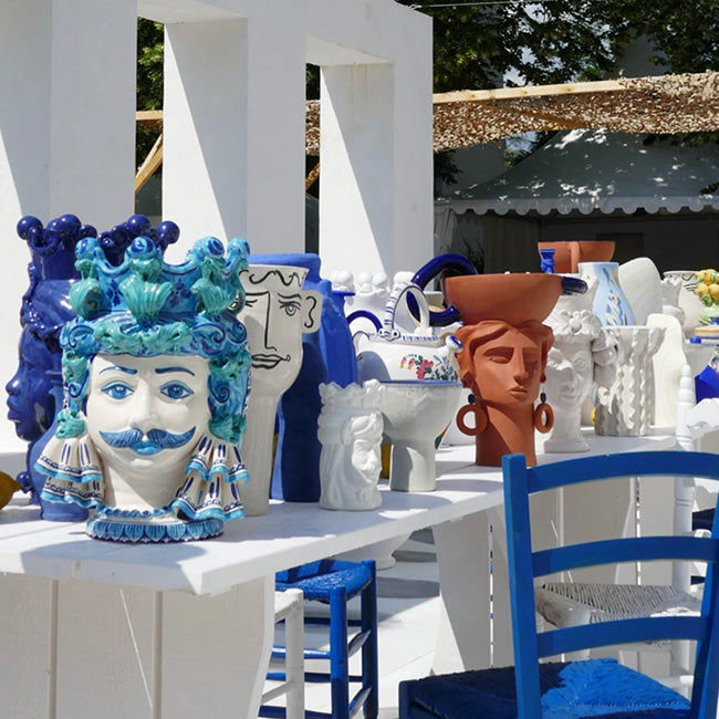 Grand vase Sicilien Corona homme