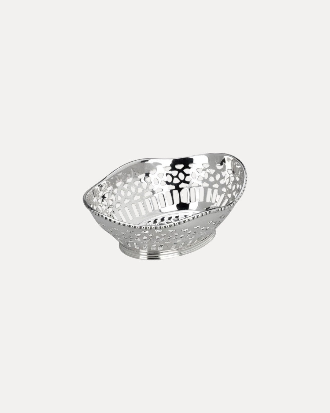 Sublime Silver Oval Basket, Ø16 cm