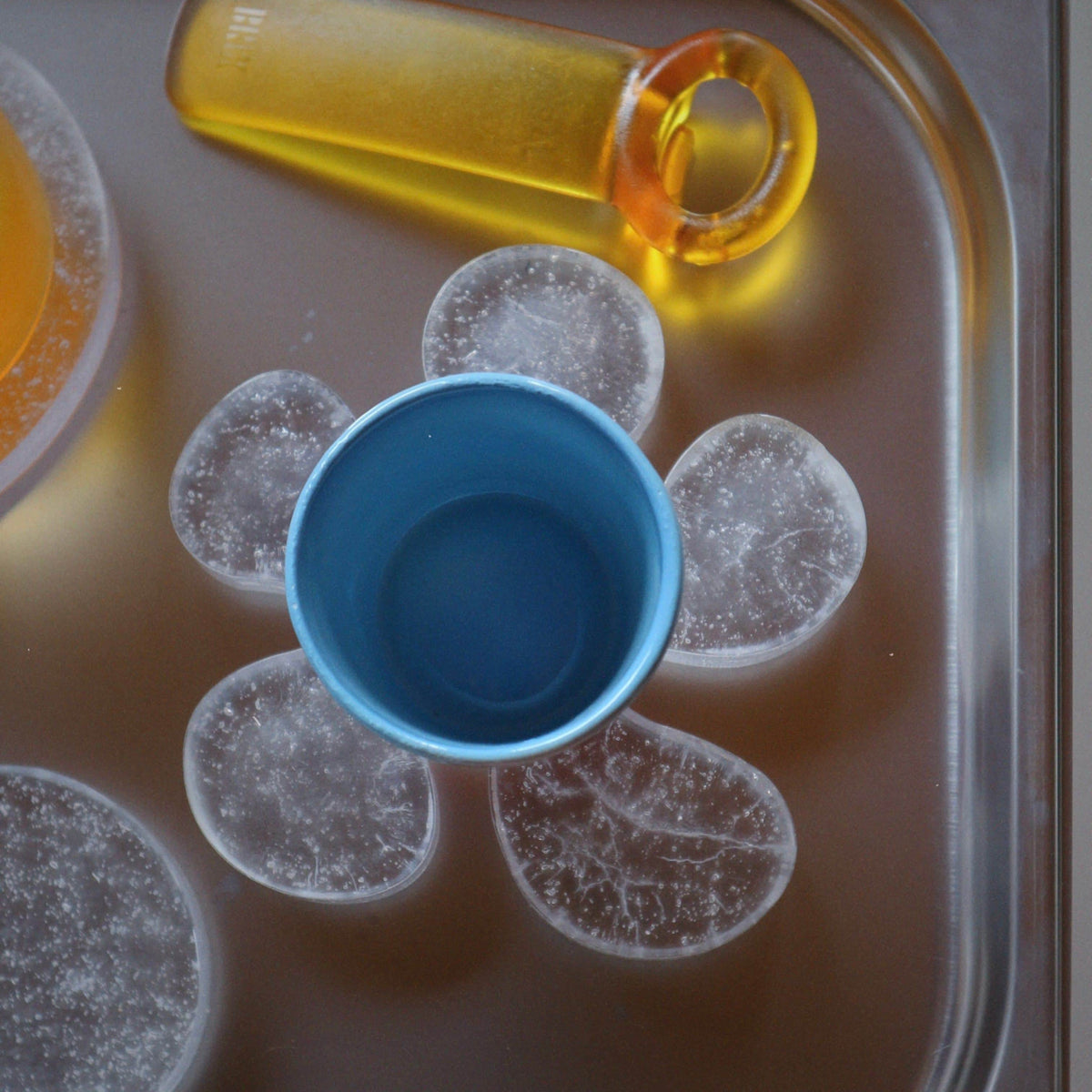 Fleur Objet in Clear Recycled Plastic