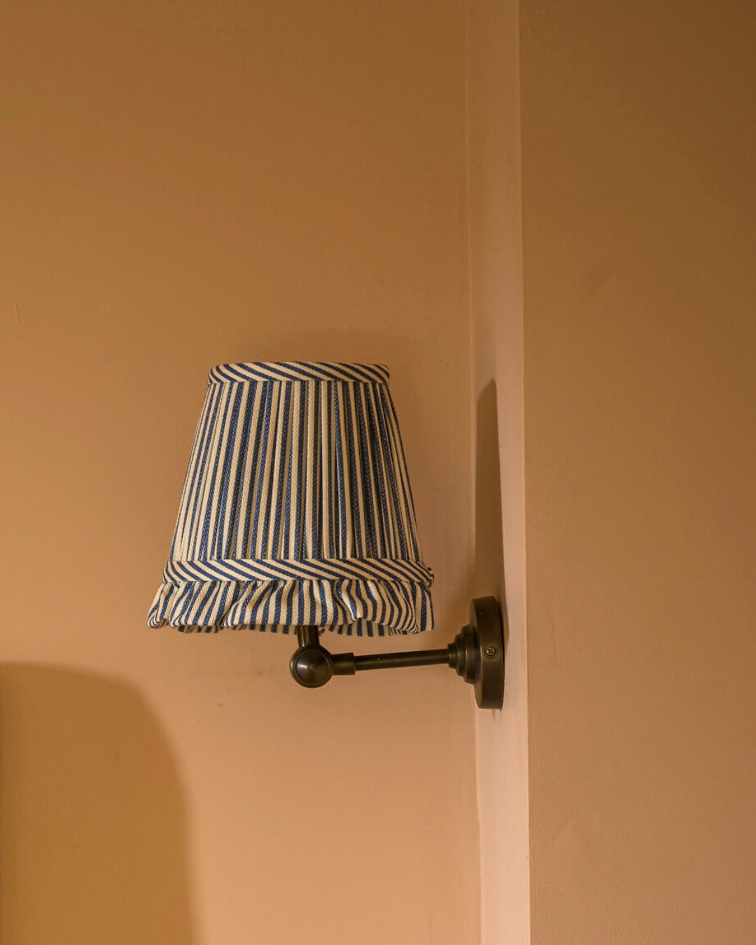 The Fine Stripe in Delphinium Wall Light Lampshade