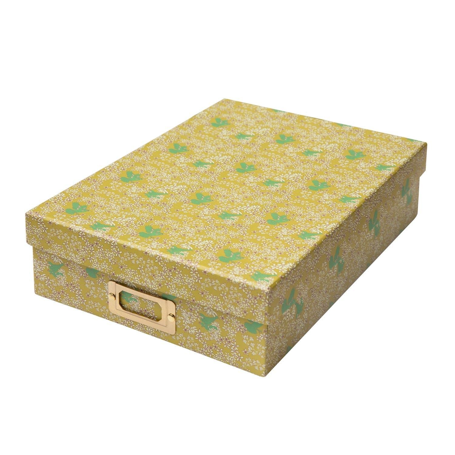 Corali Lemon Deeps Lidded Portfolio Box