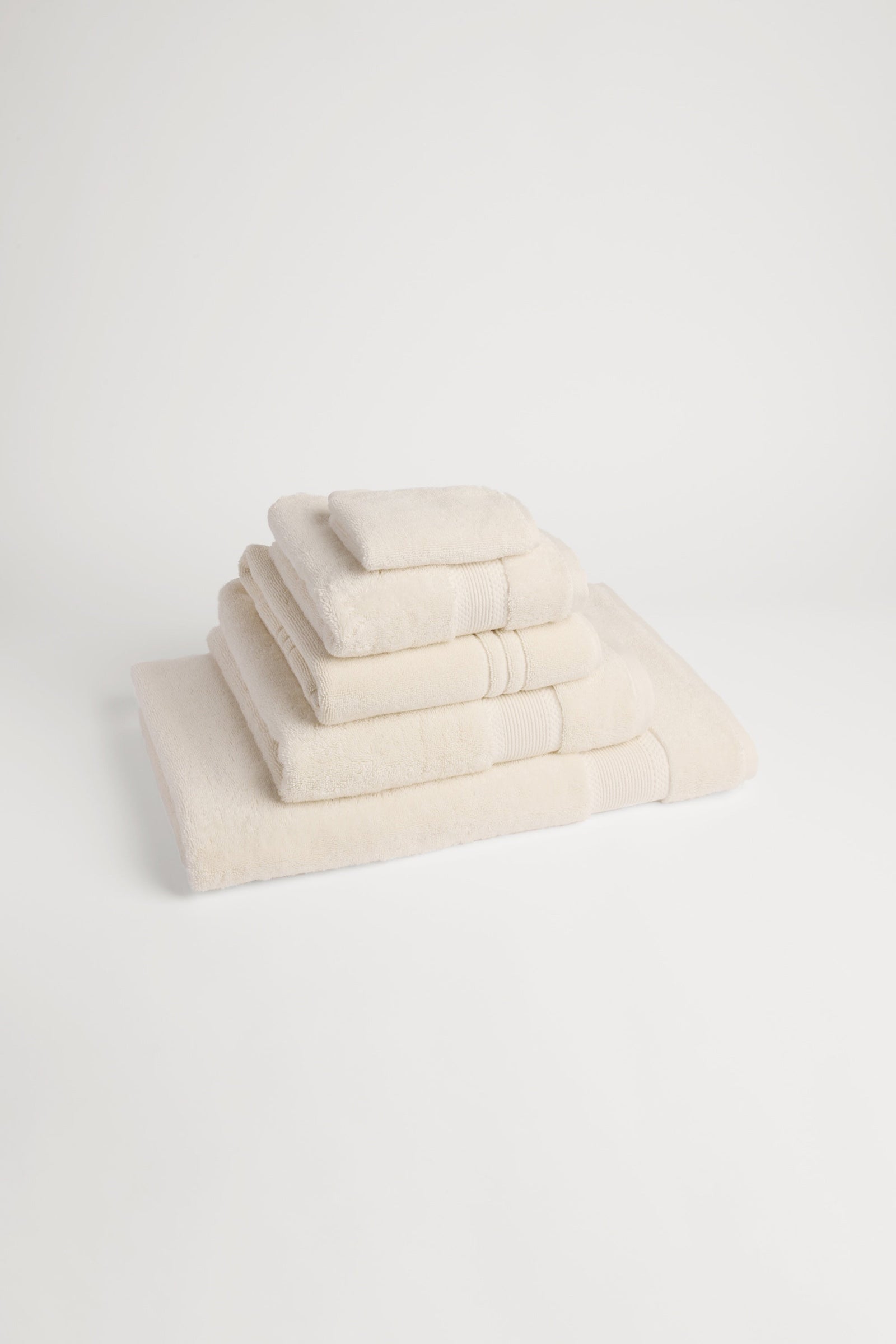 Organic Cotton Face Towel - Chalk