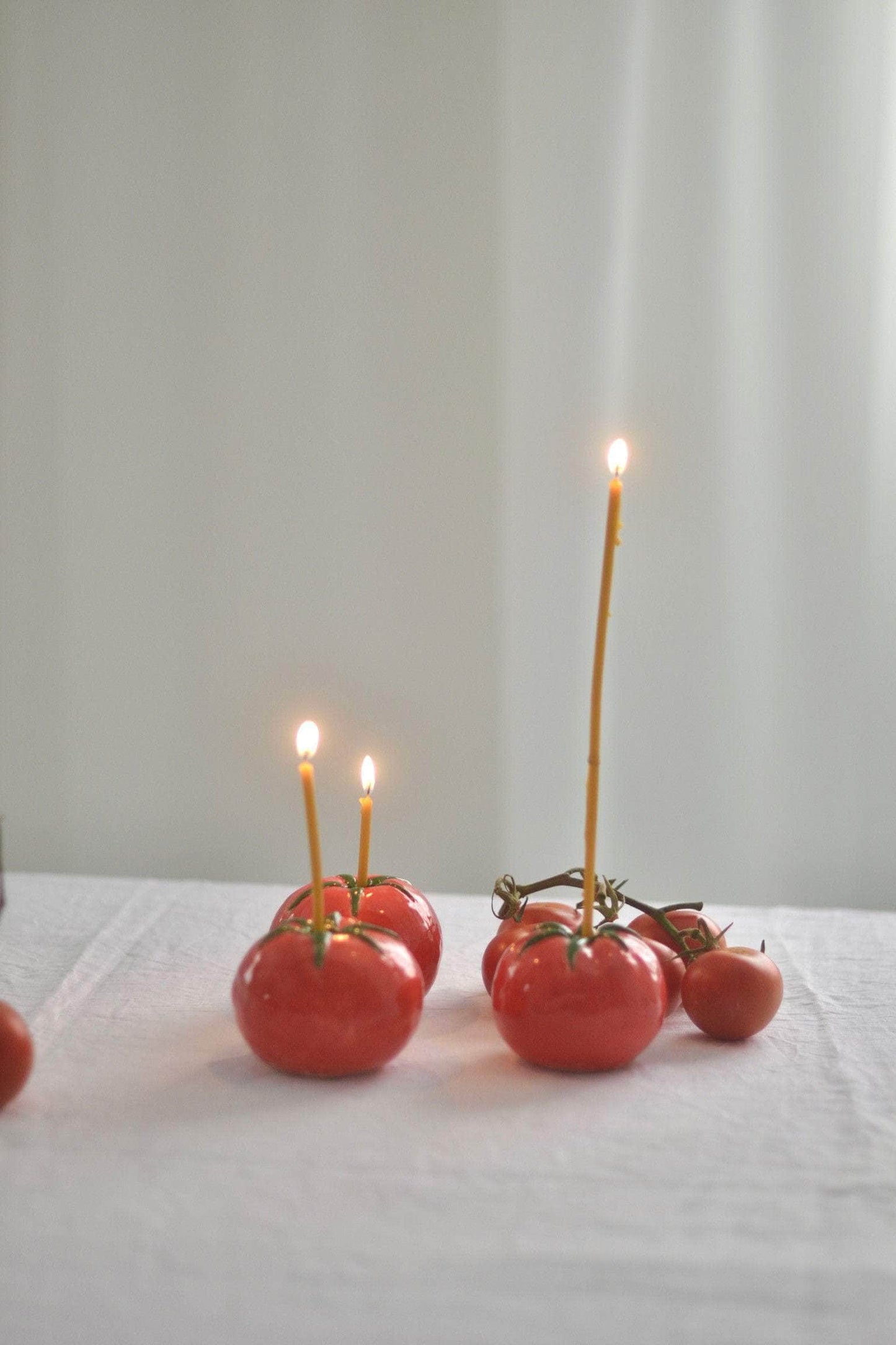 Ceramic Tomato Candle Holder