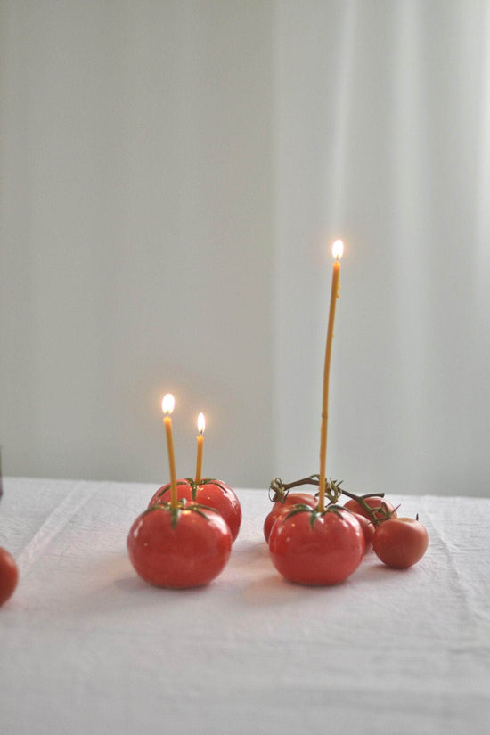 Ceramic Tomato Candle Holder