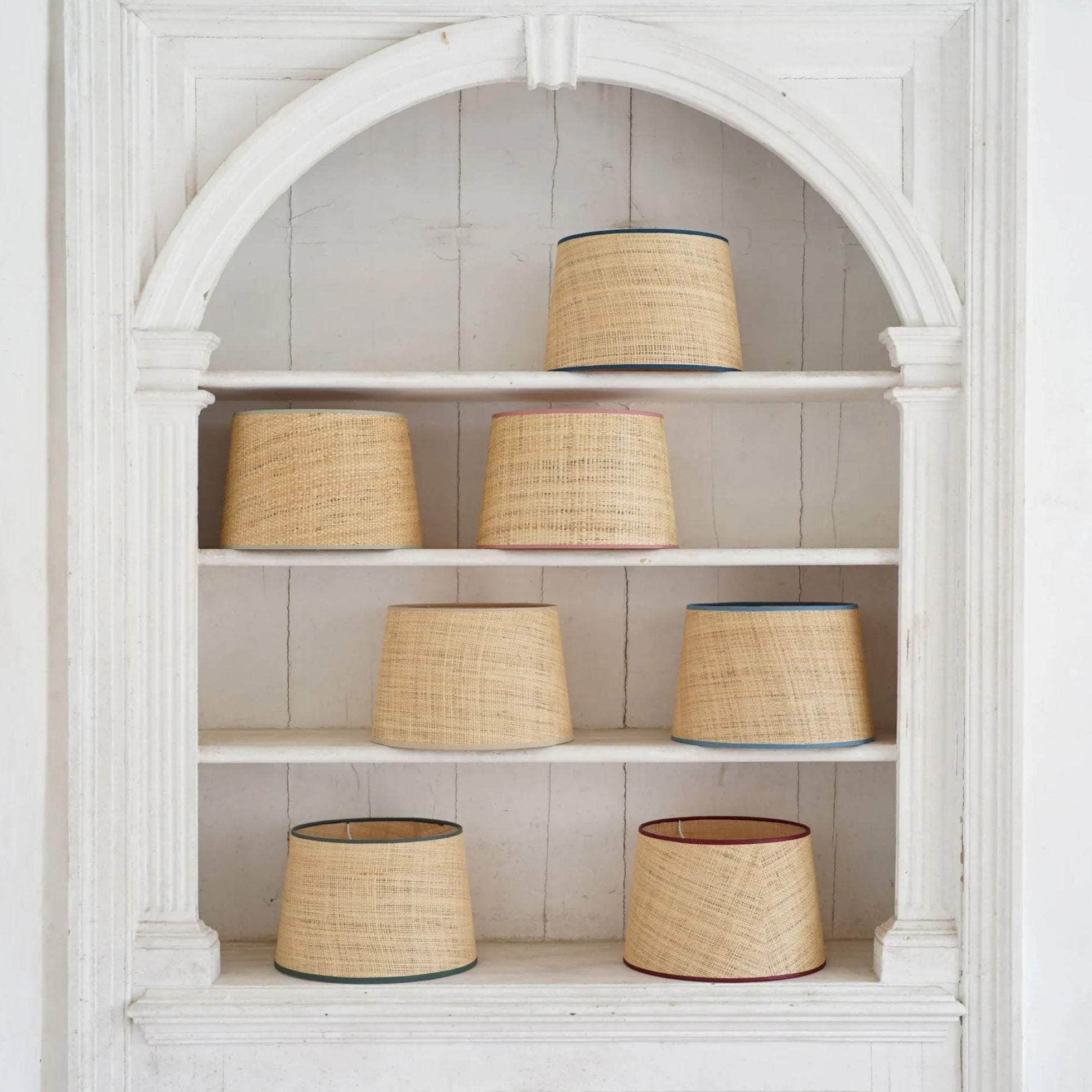 Seema Raffia Lampshade - Light Green