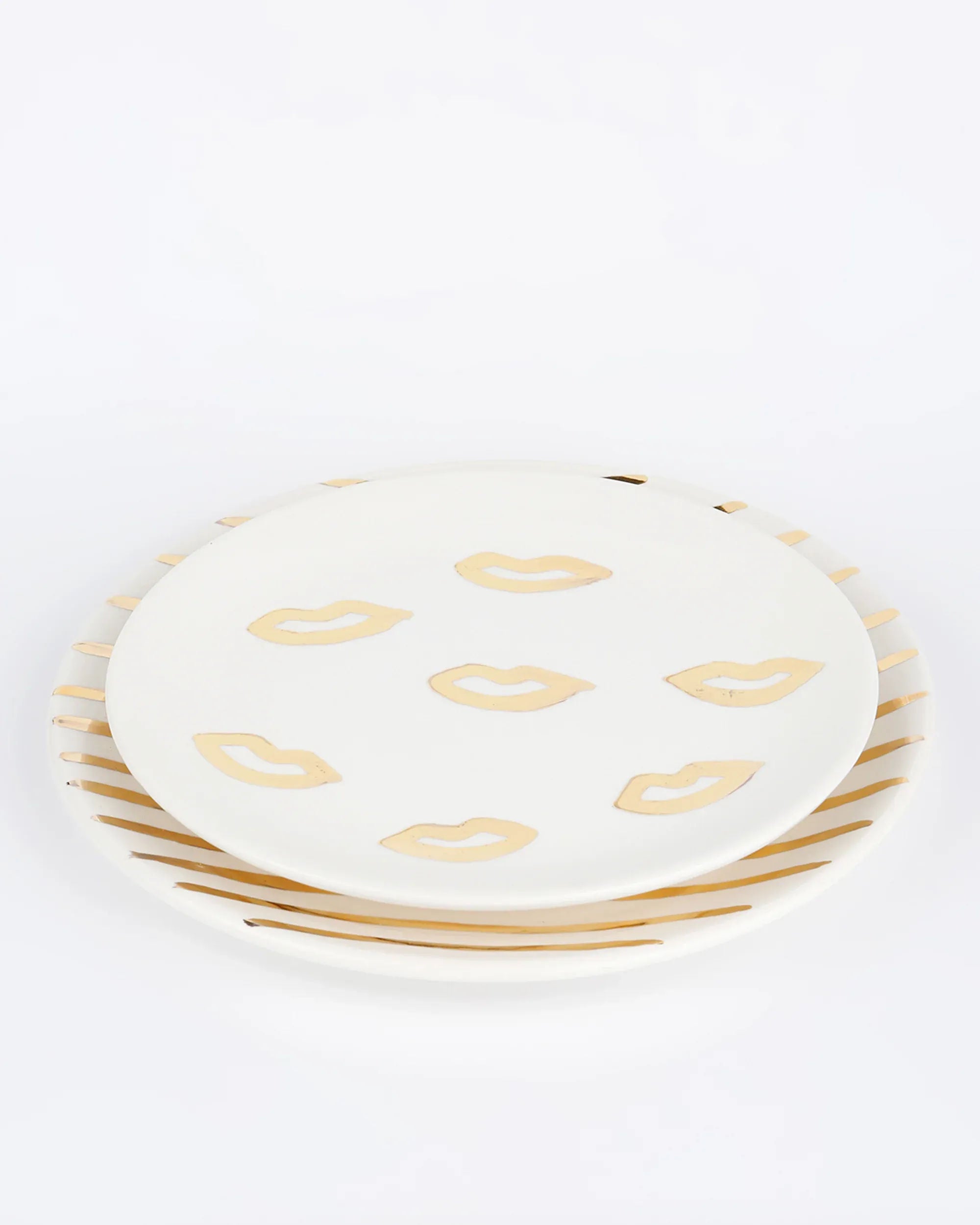 Gold Kiss Plate