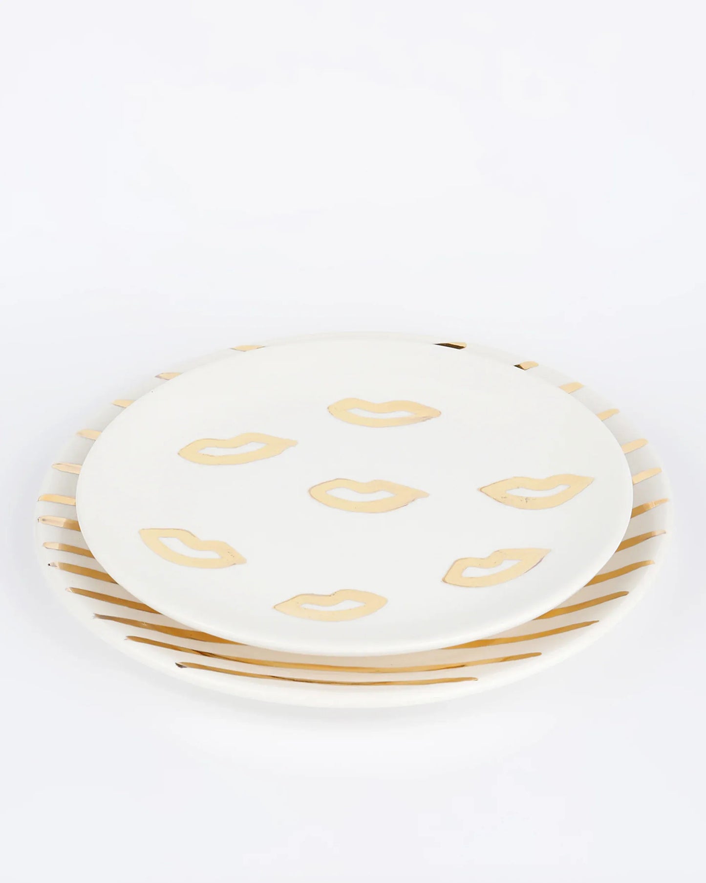 Gold Kiss Plate