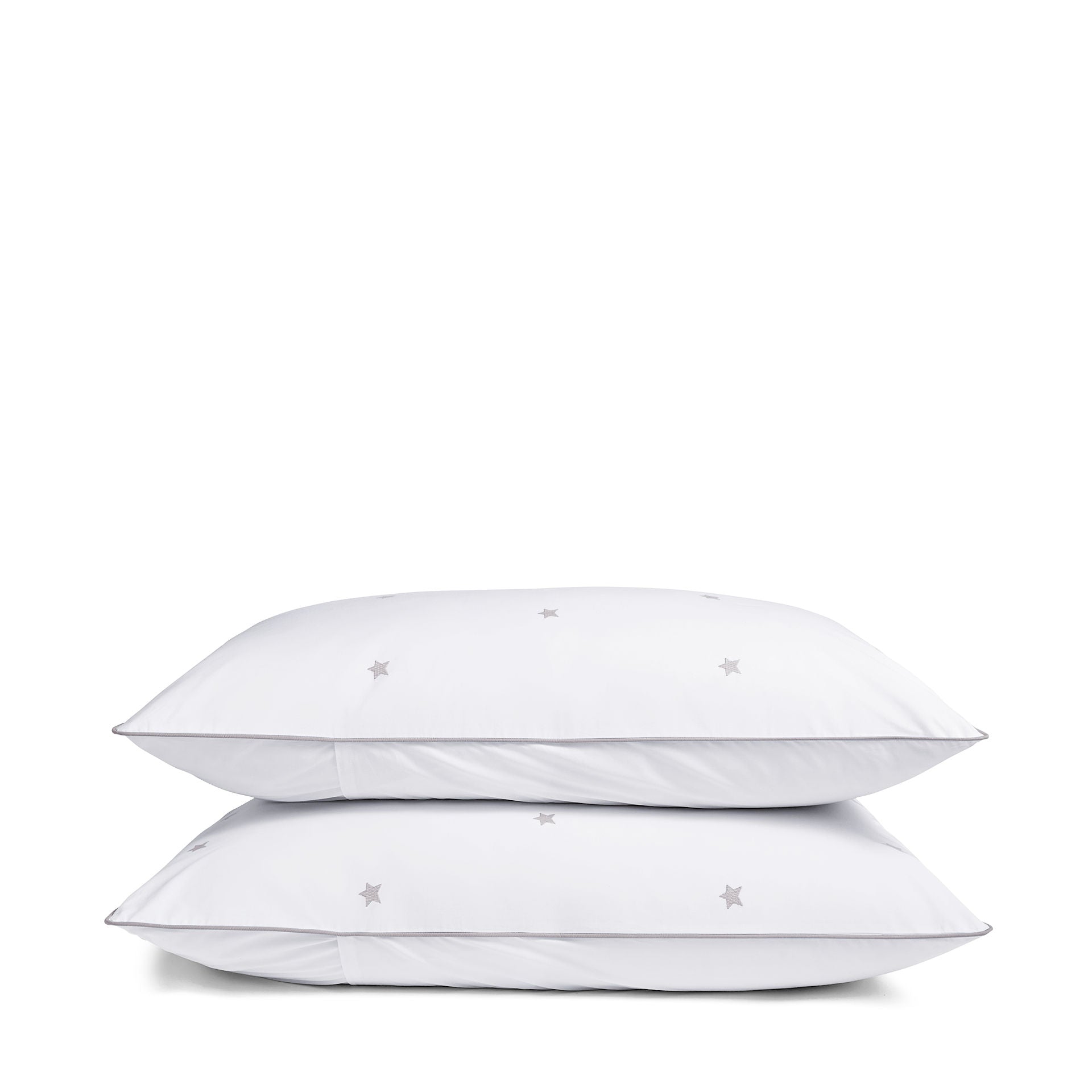 Luxury Organic Pebble Grey Amongst The Stars Pillowcases