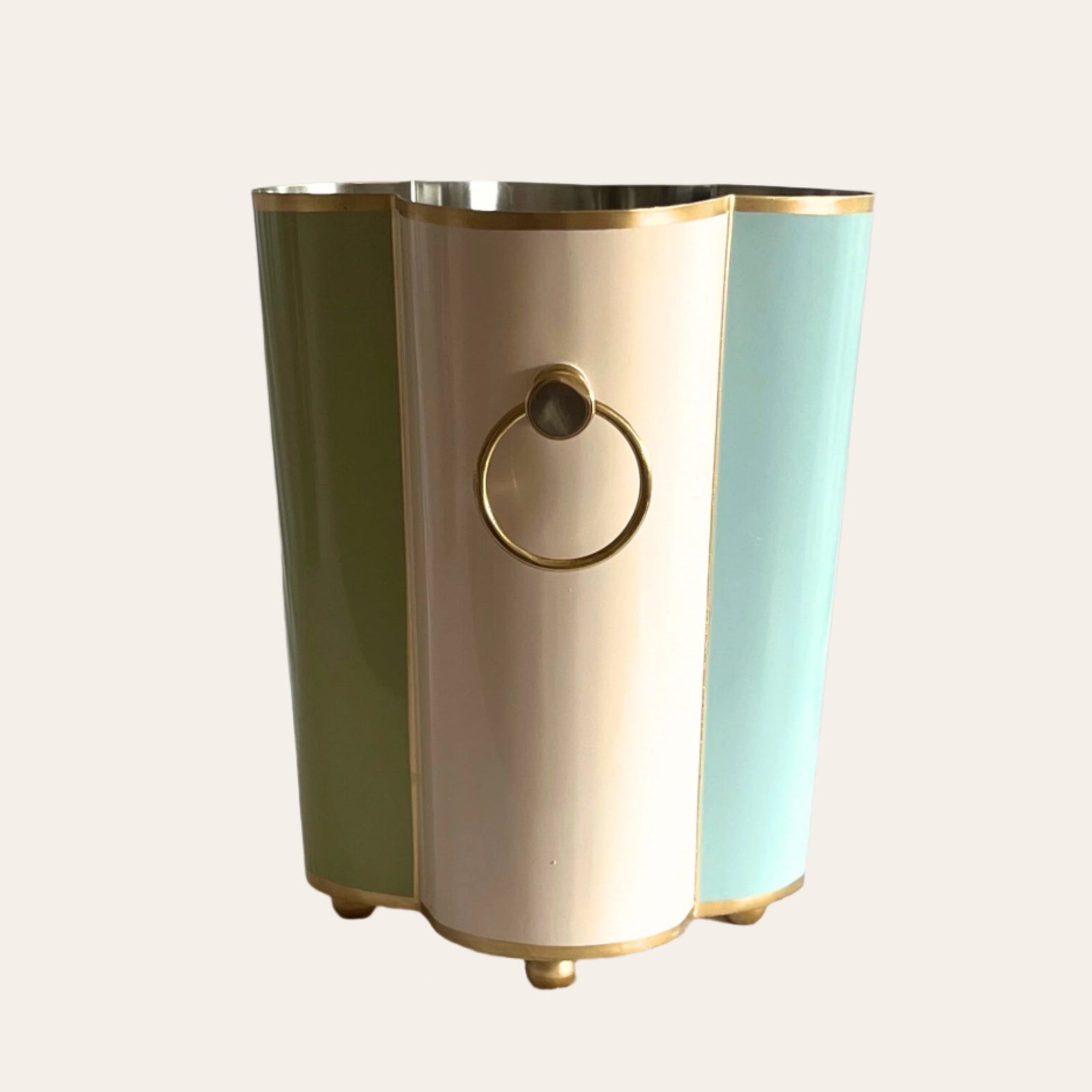 Scalloped Wine Cooler | Tutti Frutti | Striped