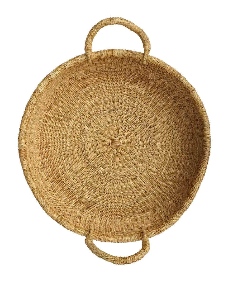 SENYA: Natural Tray with Handles
