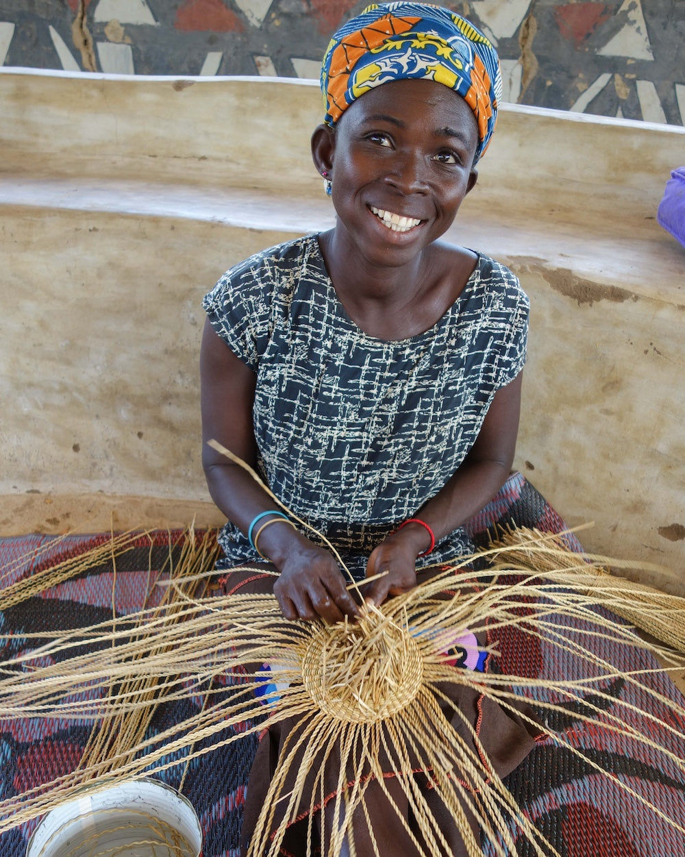 JIRAPA: Natural Woven Circular Placemat