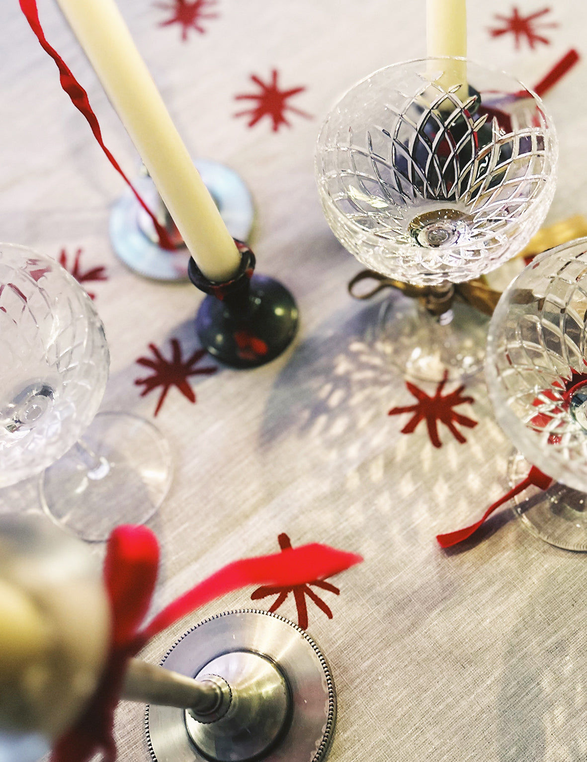 Red Star Linen Tablecloth