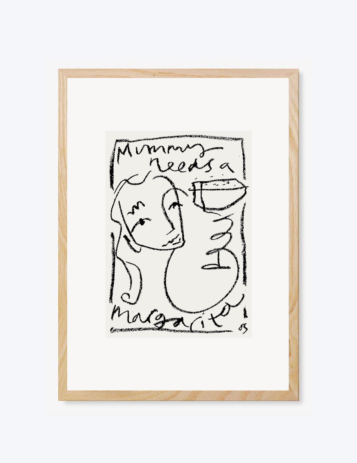 Mummy Needs A Margarita Print