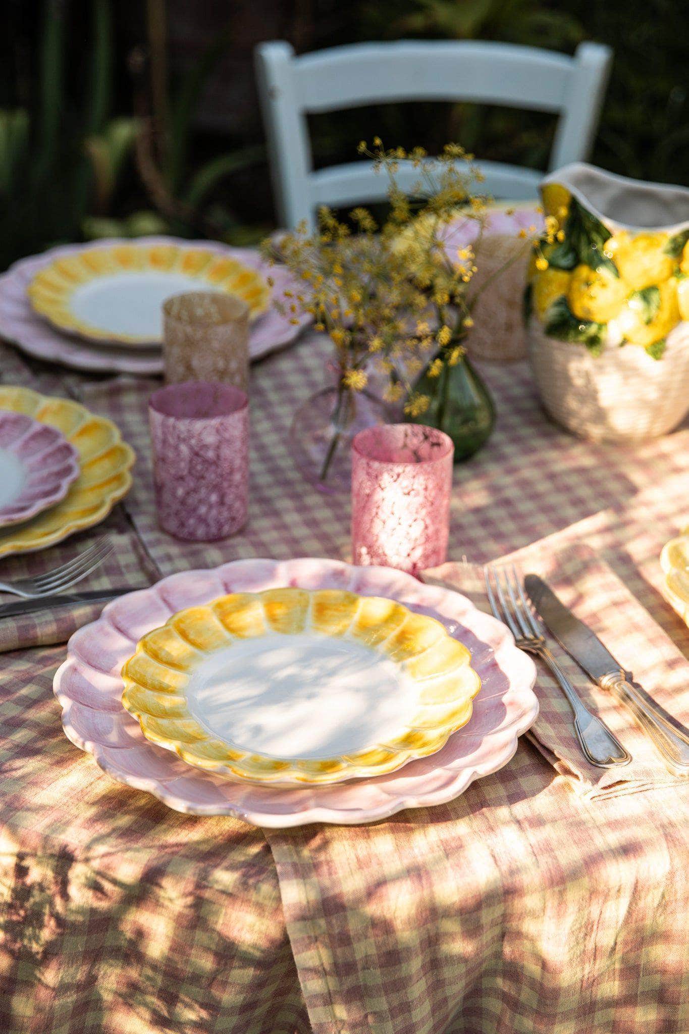 Lido Side Plate, Yellow, Set Of 4