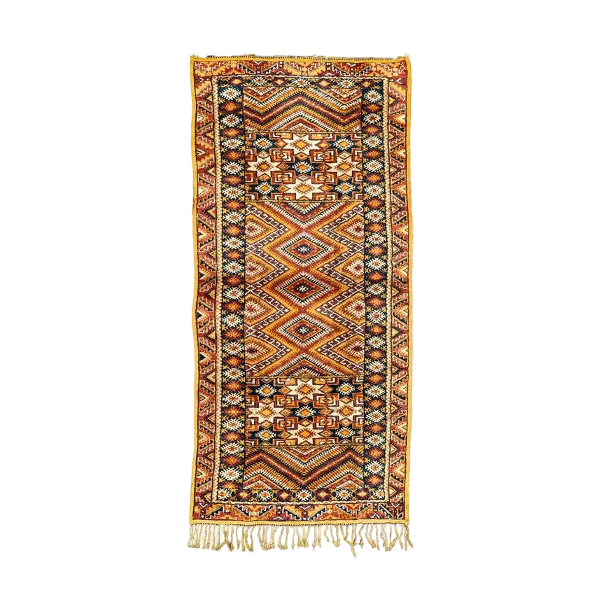 Vintage Moroccan Taznakht Rug 300/136 cm
