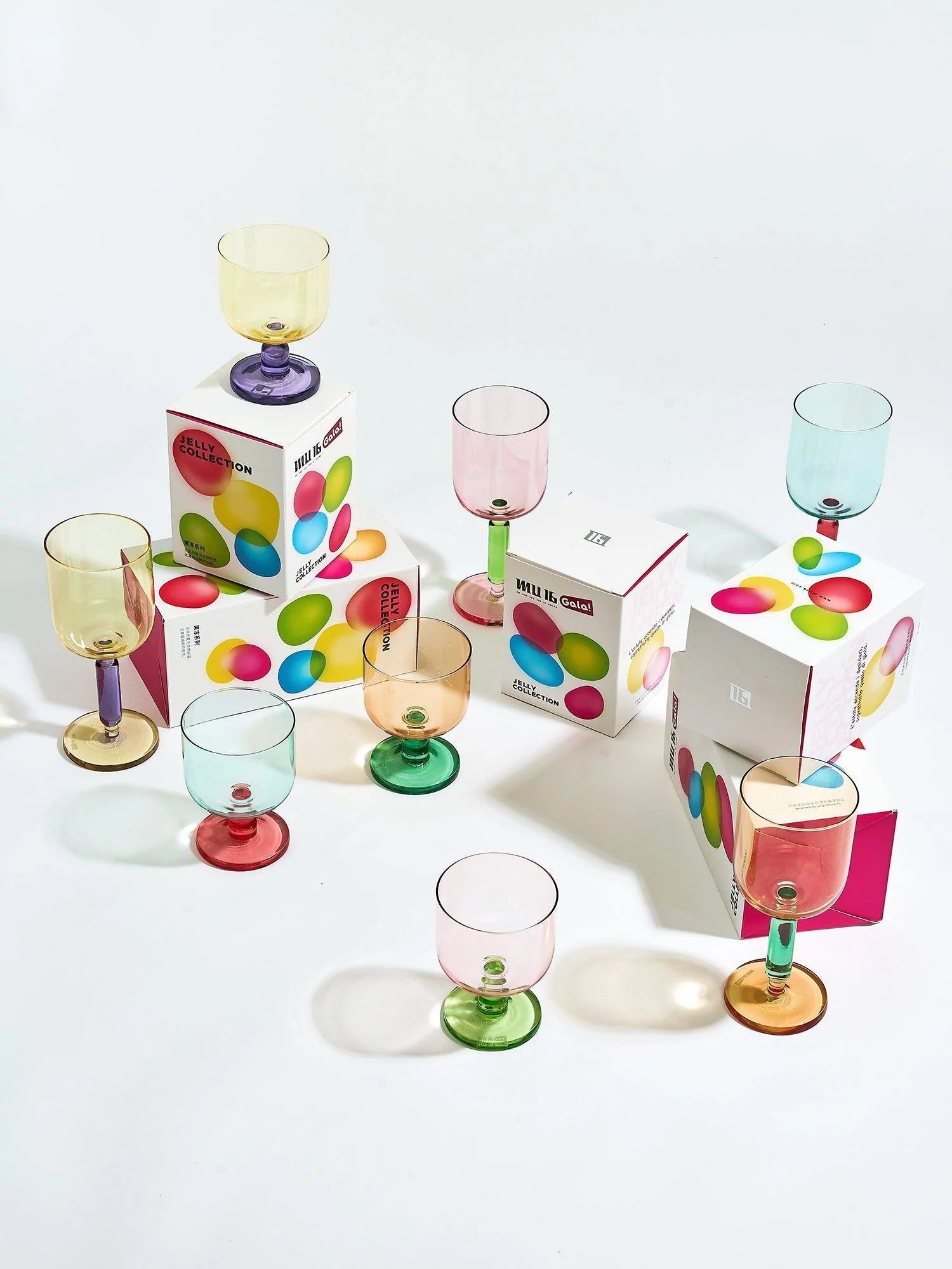 Frosted Berry Wine Glass Tall