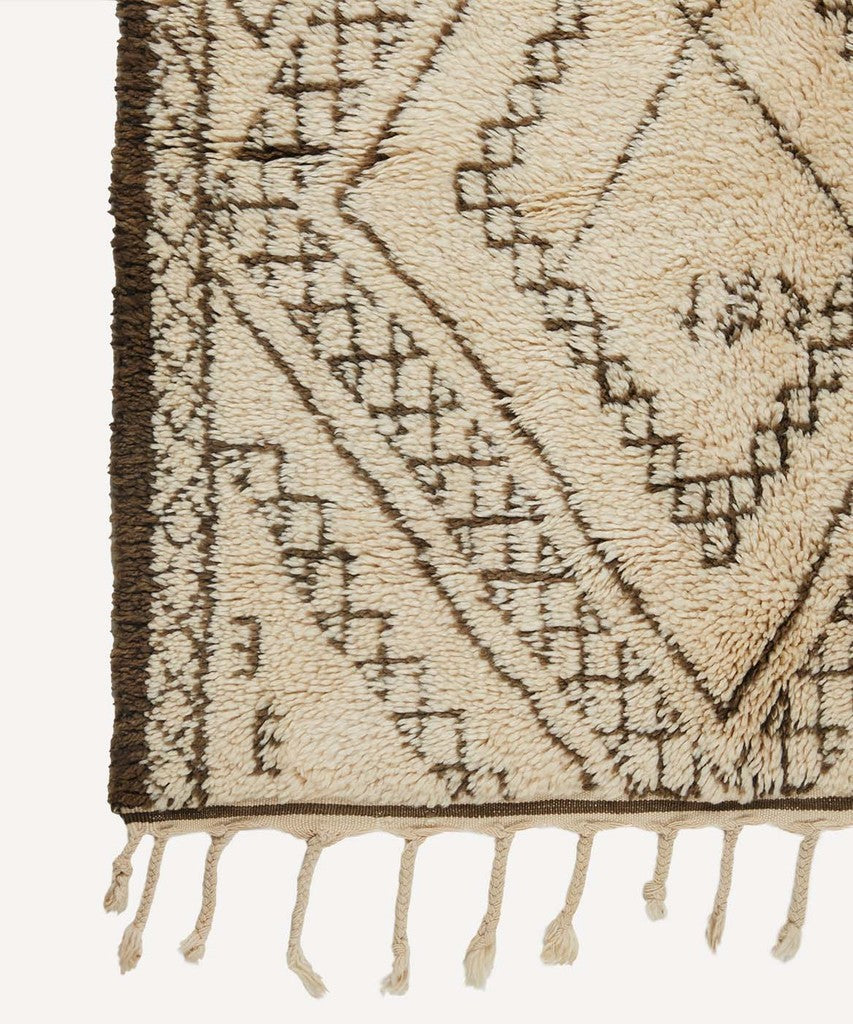 Vintage Moroccan Beni Ourain Rug No. M0159