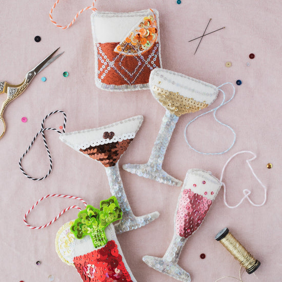 The Perfect Negroni Sequin Ornament