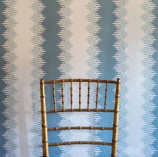 Crimped Stripe - Stone Blue