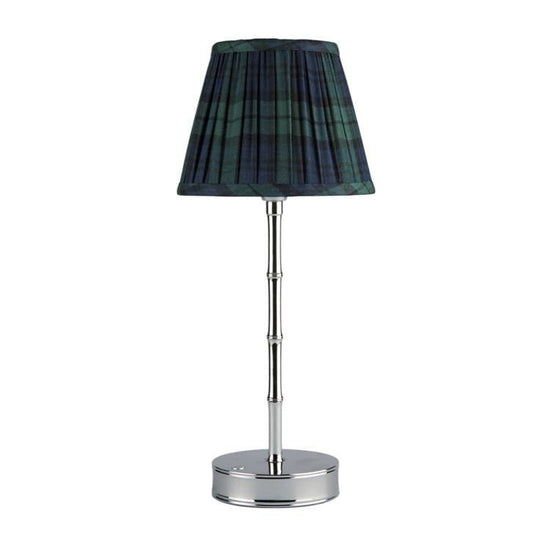 Navy Tartan Empire Lampshade - 16cm