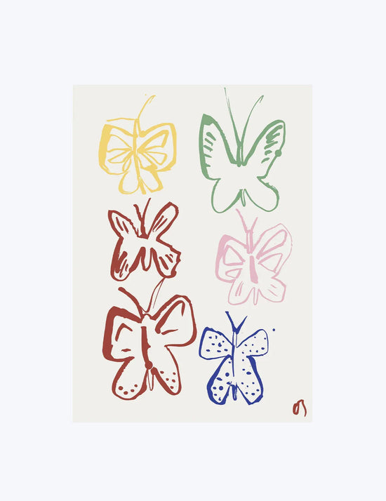 The Butterflies in Colour Print