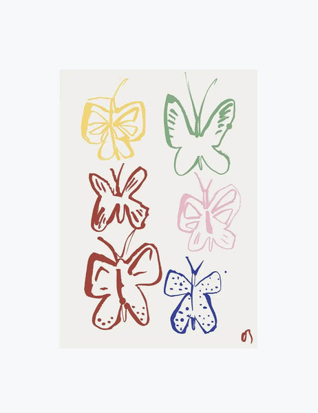 The Butterflies in Colour Print