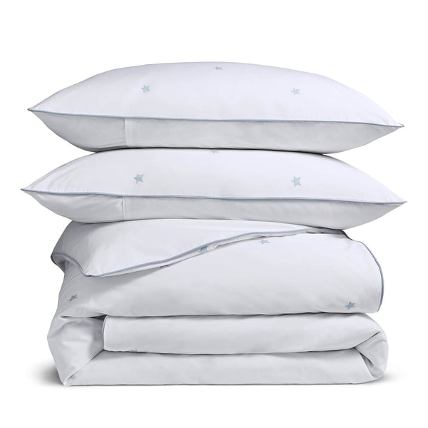 Luxury Organic Cotton Ocean Blue Amongst The Stars Bedding Set