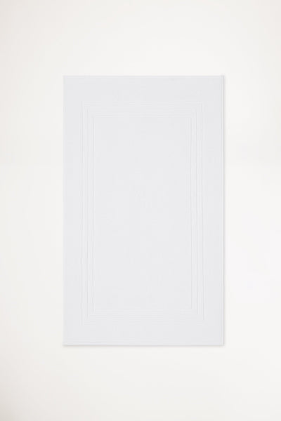 Organic Cotton Bath Mat - Classic White