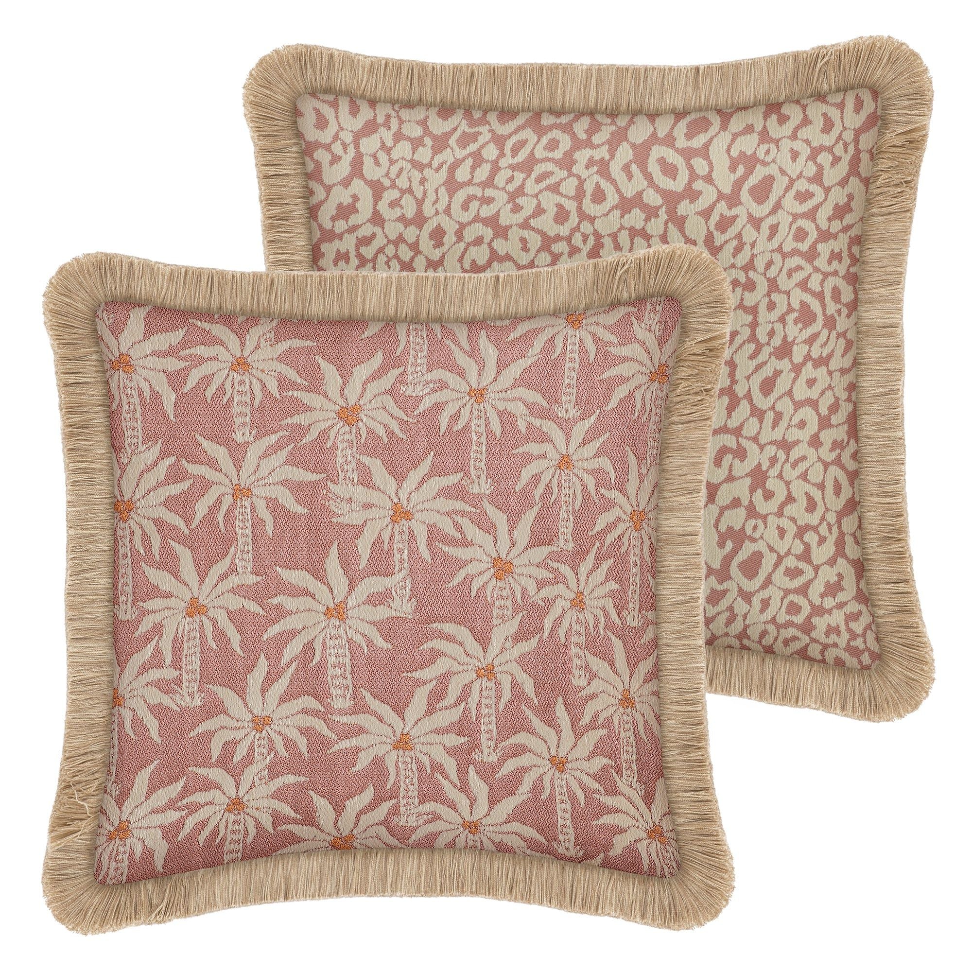 Double sided cushion Laura Rose & Ecru x Maya Rose & Ecru