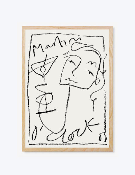 Martini O'Clock Print