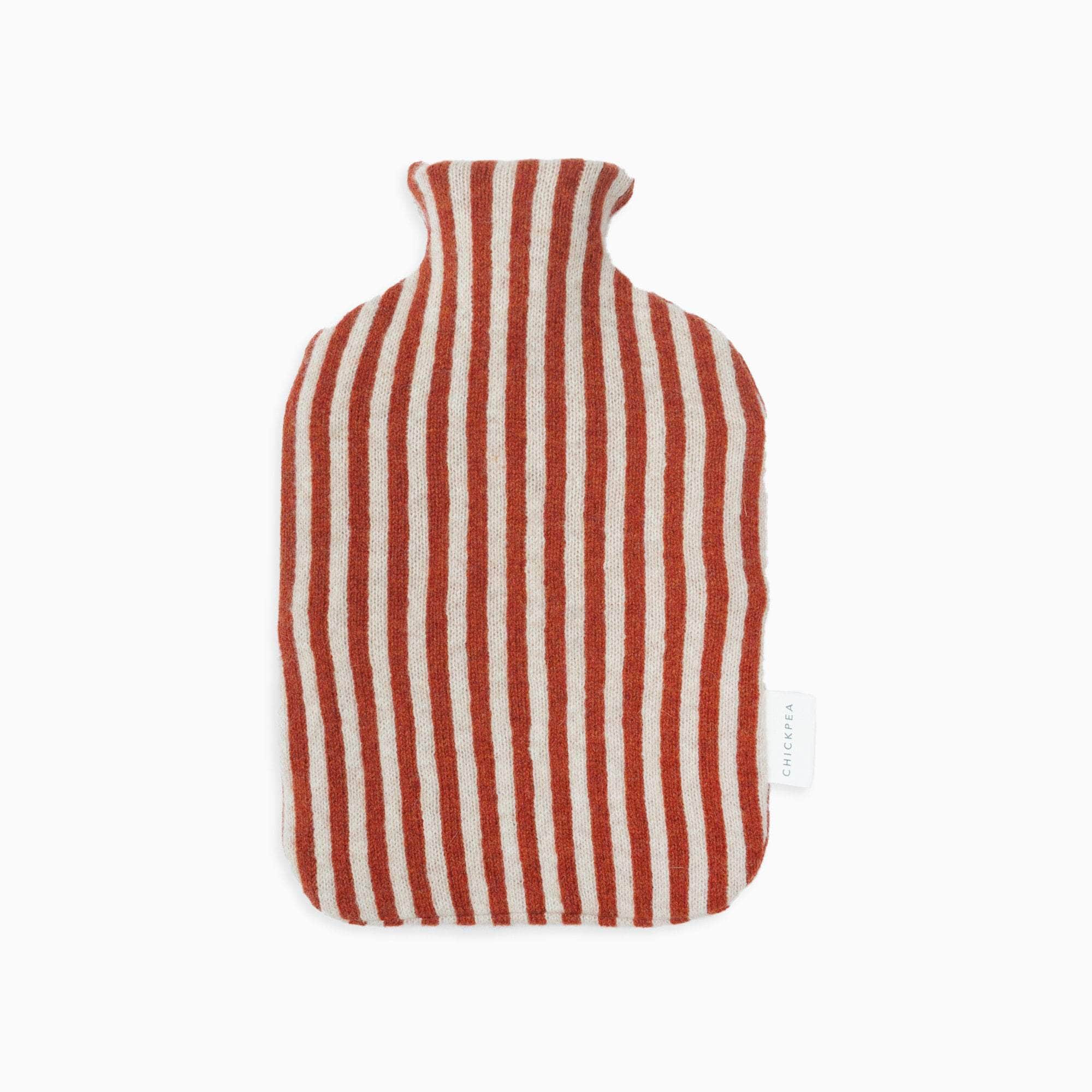 Rust Bold Stripe Hot Water Bottle