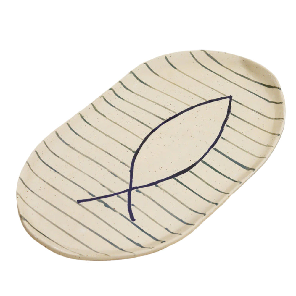 Oval serving platter