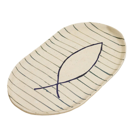 Oval serving platter