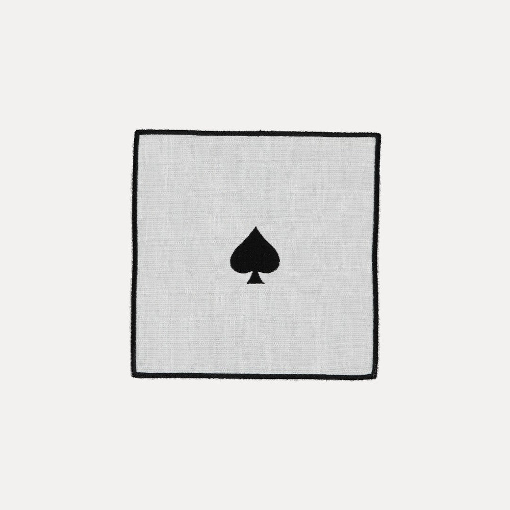 Cocktail Napkin, Suit (of Cards), Spades