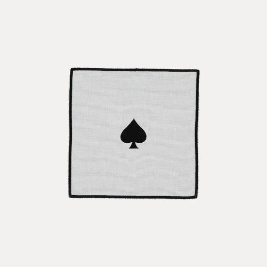 Cocktail Napkin, Suit (of Cards), Spades