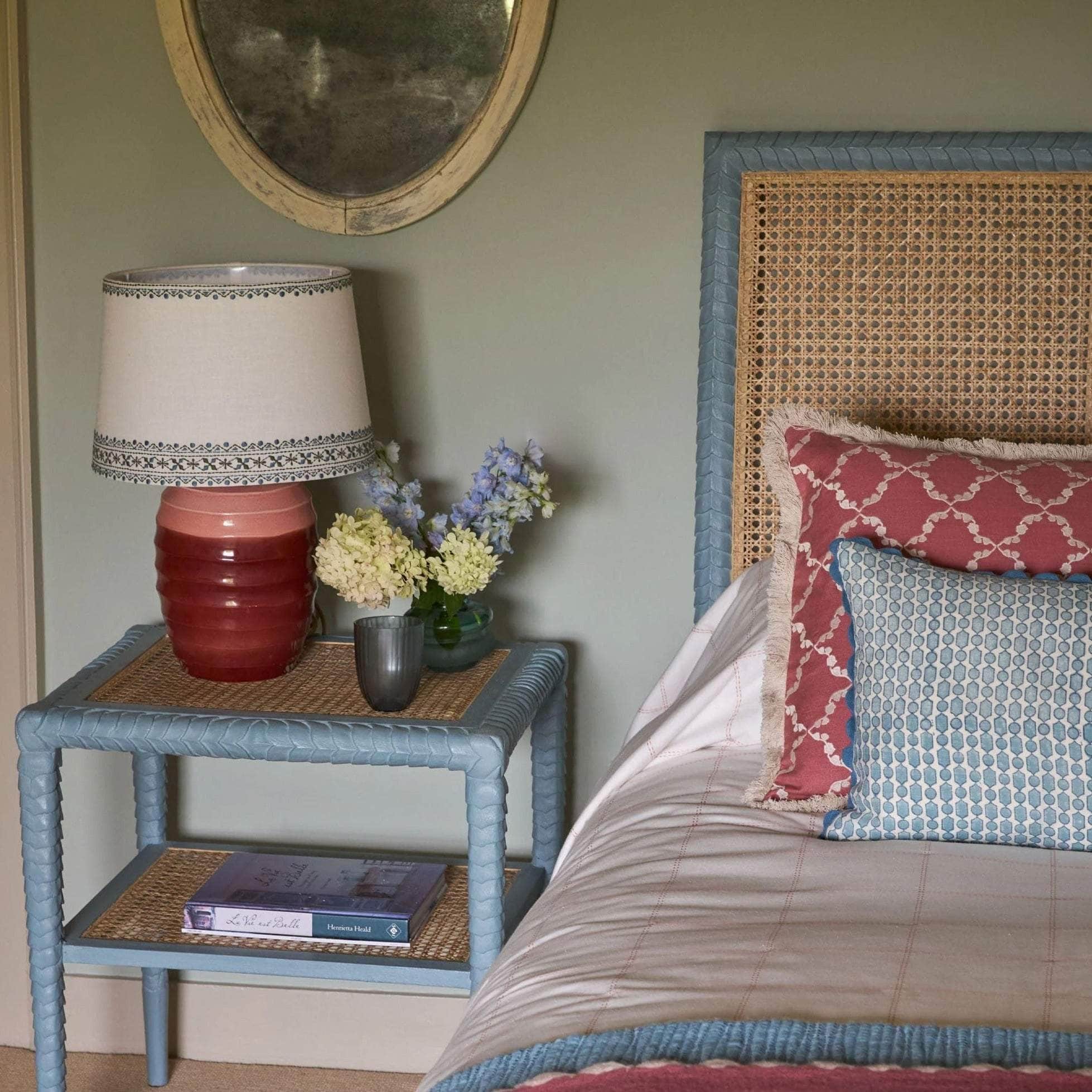 Pavilion Wooden King Headboard - Blue