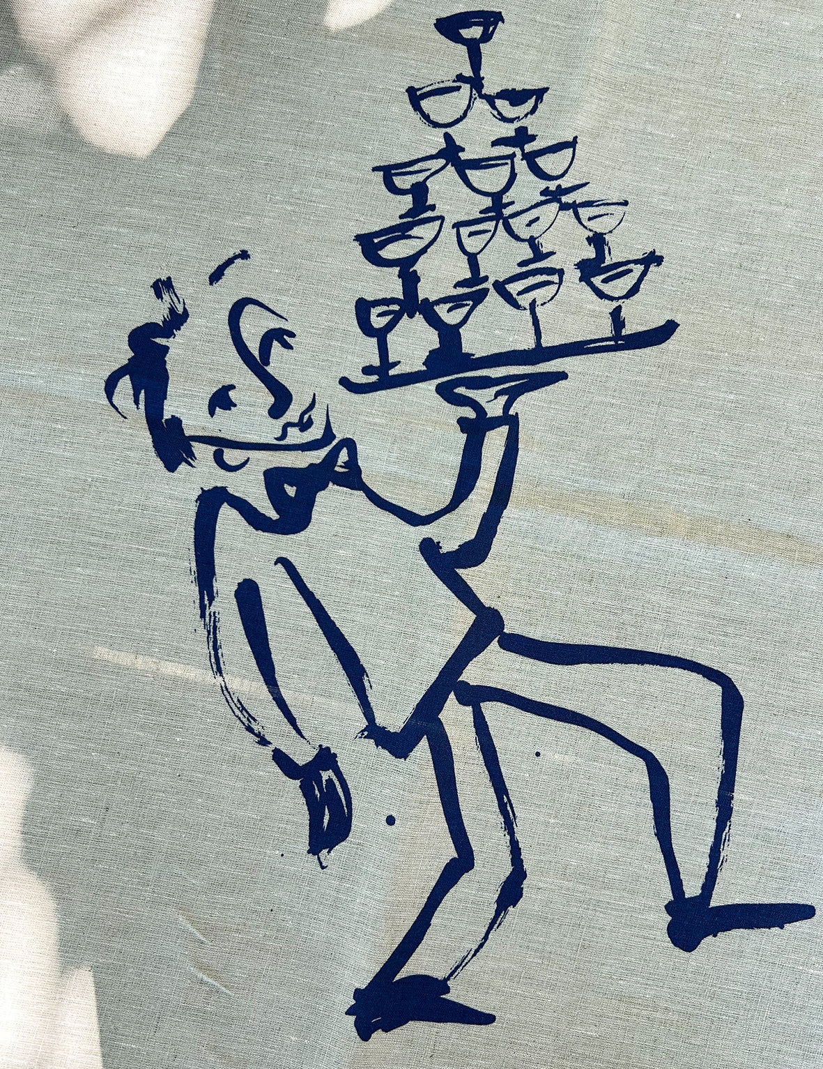 Bon Appétit Linen Tablecloth