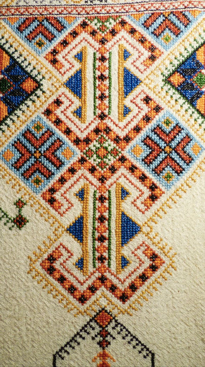 Rare, Antique, Hand-Loomed, Hand-Embroidered Wall Hanging from Crete
