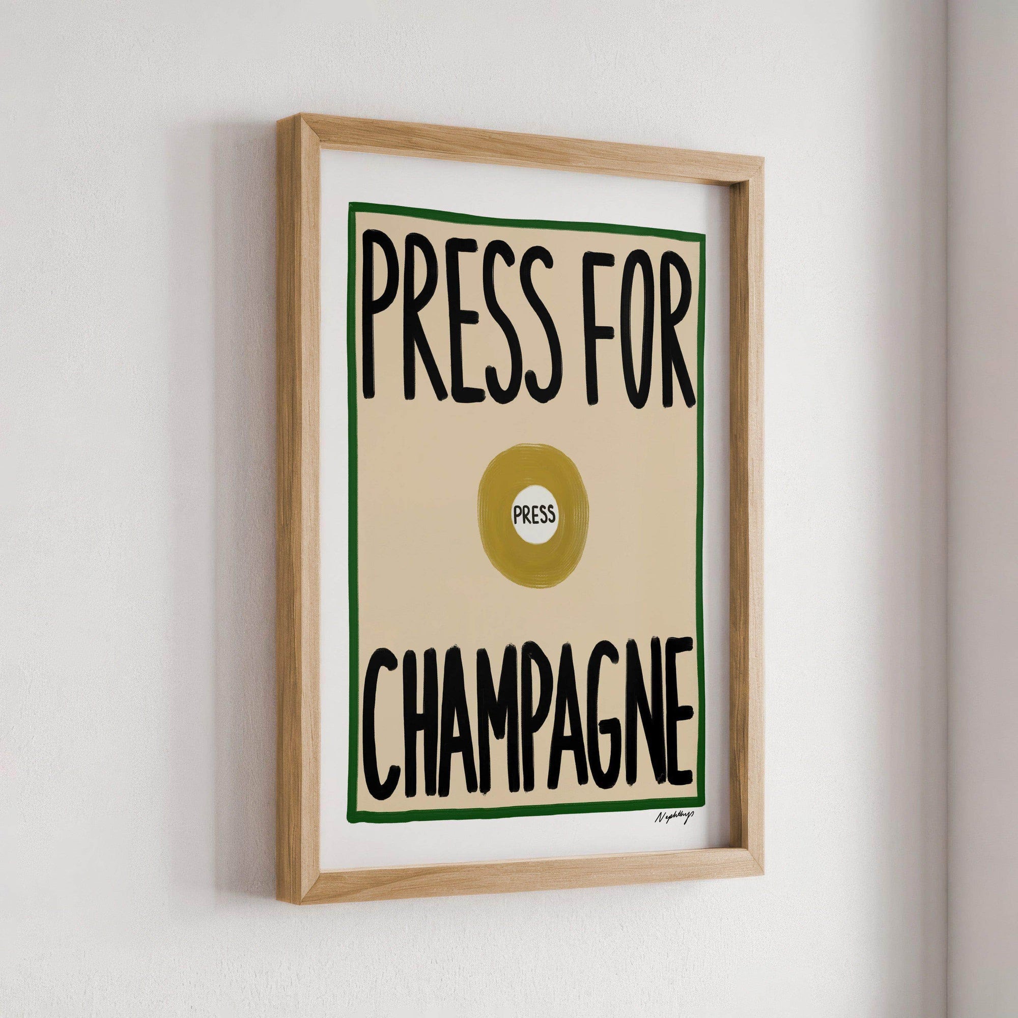 Press for Champagne Print