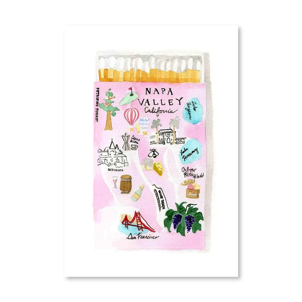Napa Valley Matchbook Print