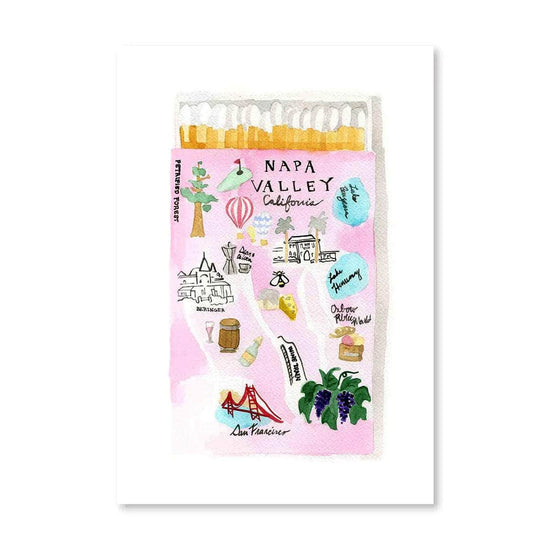 Napa Valley Matchbook Print